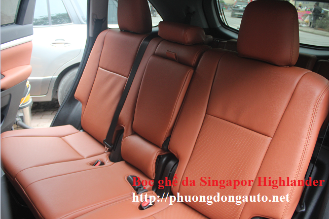 Bọc ghế da Singapore Toyota Highlander 2017   Bọc ghế da Singapore bền nhất